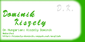 dominik kiszely business card